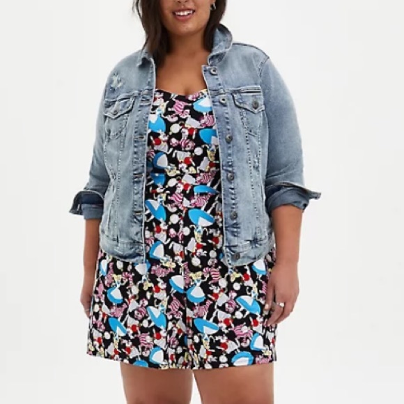 DISNEY ALICE IN WONDERLAND TEA PARTY ROMPER - Picture 3 of 7